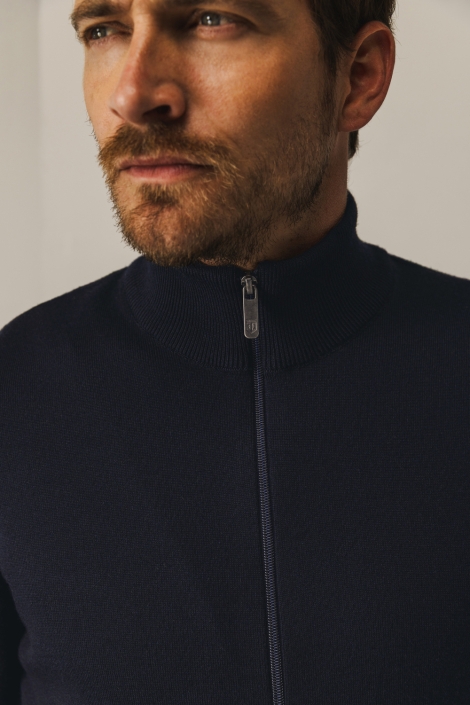 State of Art blauwe heren vest | Kleurstaal