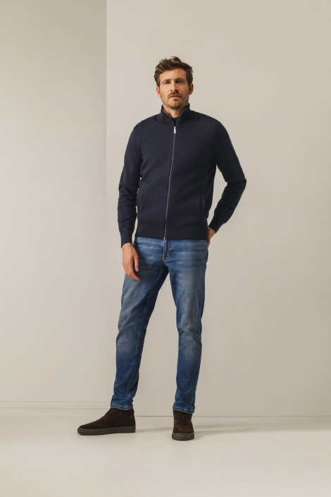 State of Art blauwe heren vest | Model