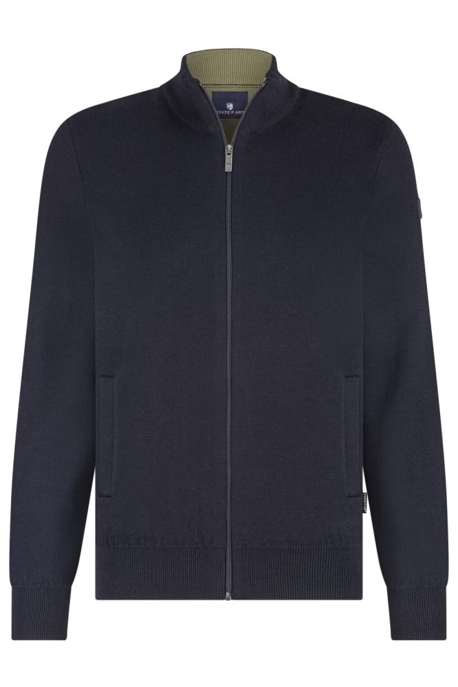 State of Art blauwe heren vest | Vooraanzicht