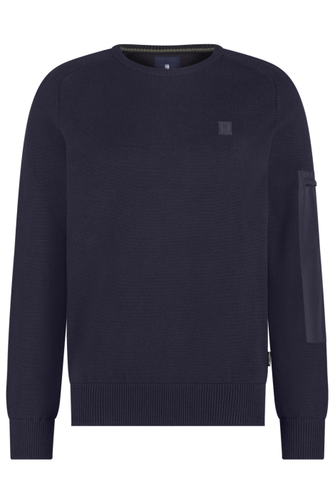 State of Art blauwe heren trui | Vooraanzicht