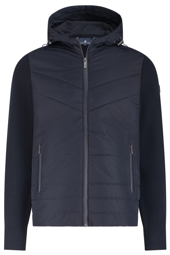 State of Art blauwe heren vest | Vooraanzicht