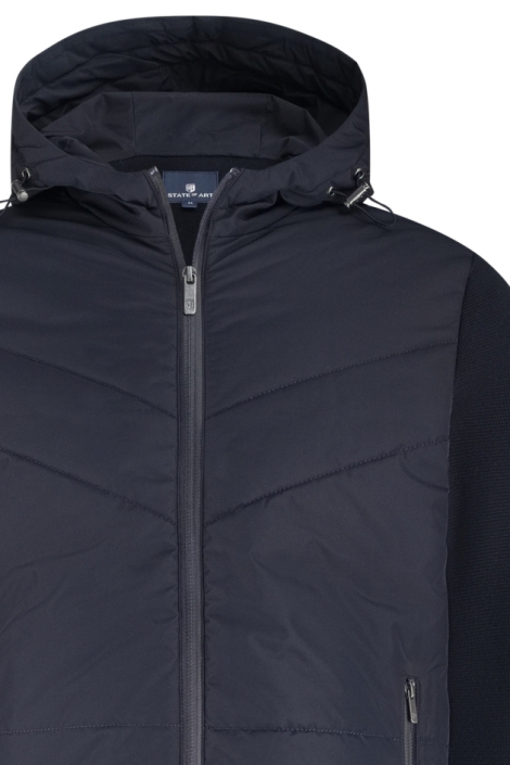 State of Art blauwe heren vest | Close up