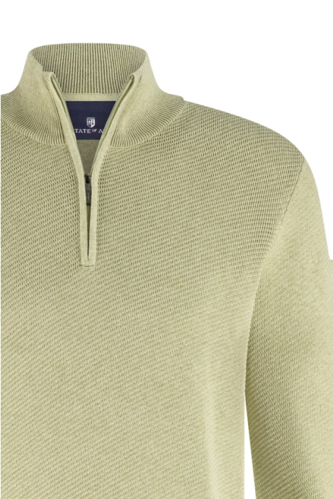 State of Art groene heren trui | Close up