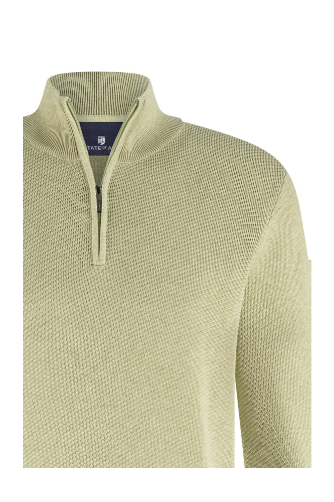 State of Art groene heren trui | Close up