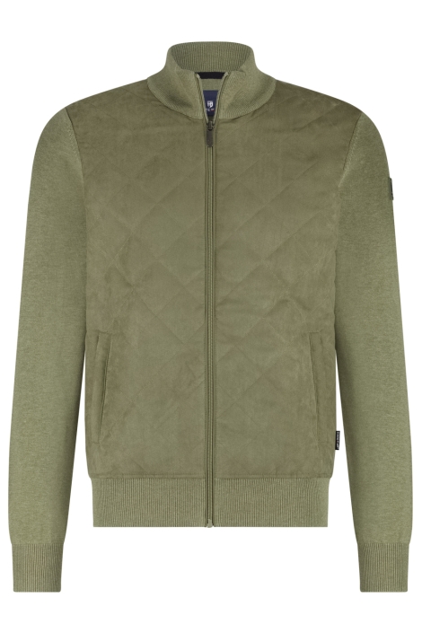 State of Art groene heren vest | Vooraanzicht