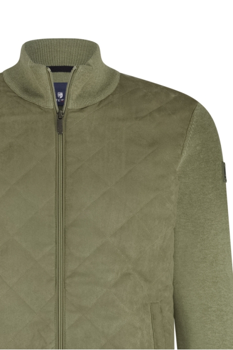 State of Art groene heren vest | Close up