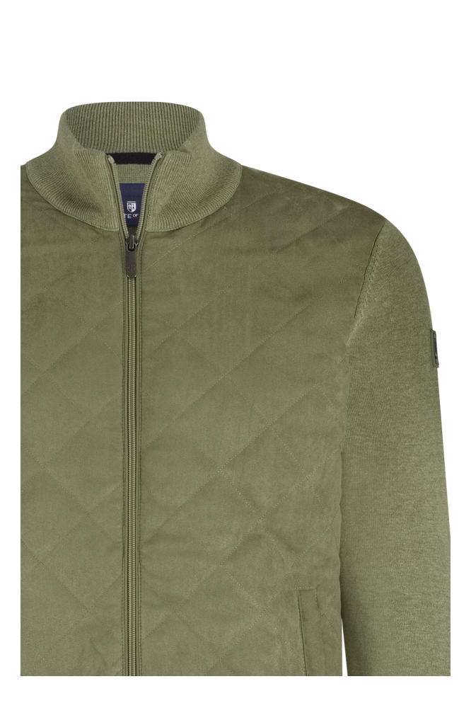 State of Art groene heren vest | Close up