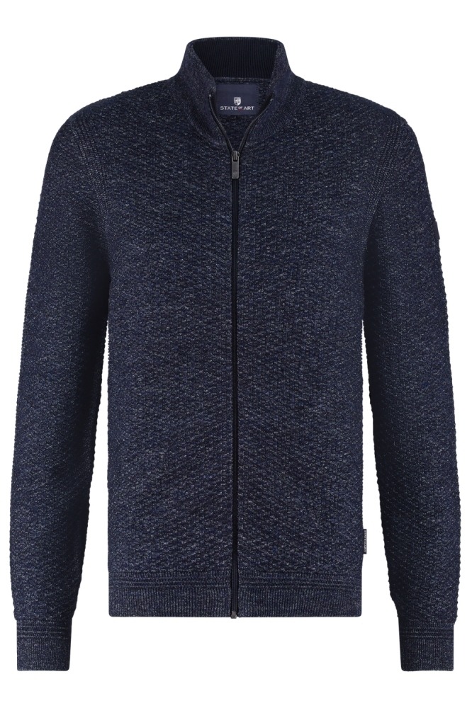 State of Art blauwe heren vest | Vooraanzicht