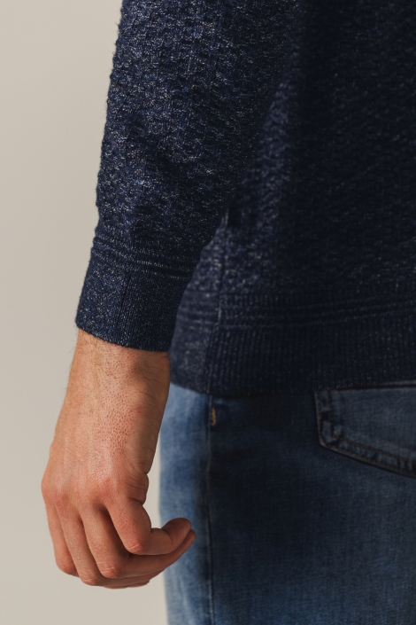 State of Art blauwe heren vest | Close up