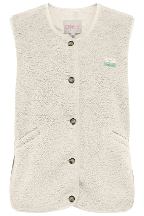 Only beige dames gilet | Vooraanzicht