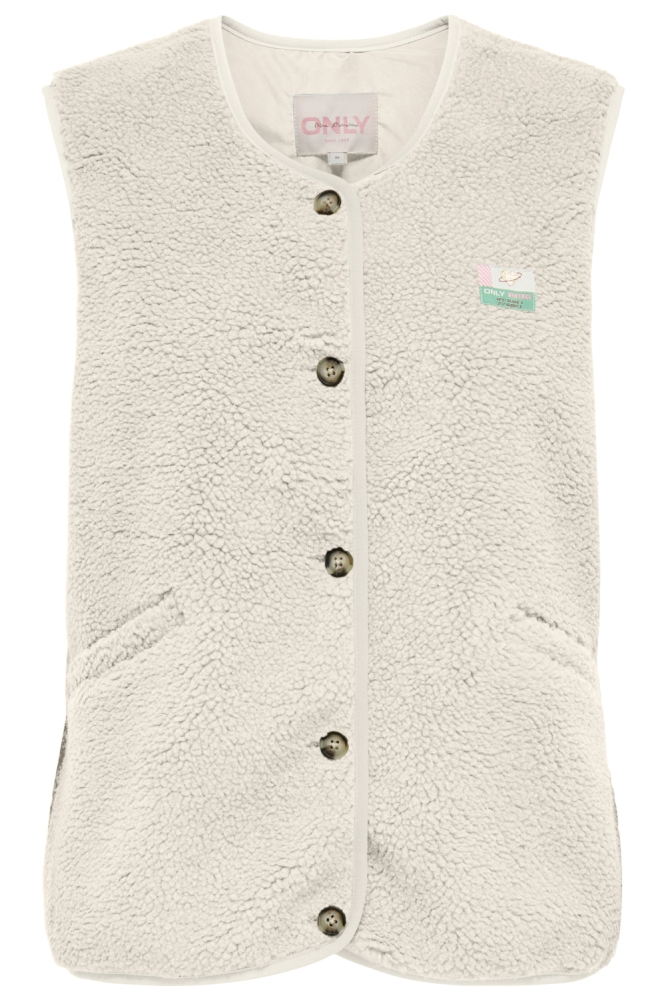 Only beige dames gilet | Vooraanzicht