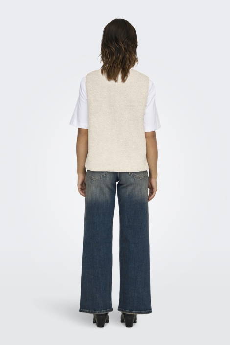 Only beige dames gilet | Model