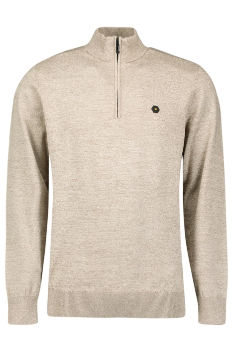 NO-EXCESS beige heren trui | Vooraanzicht