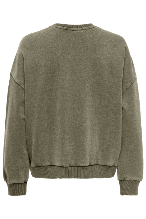 Only groene dames sweater | Achteraanzicht
