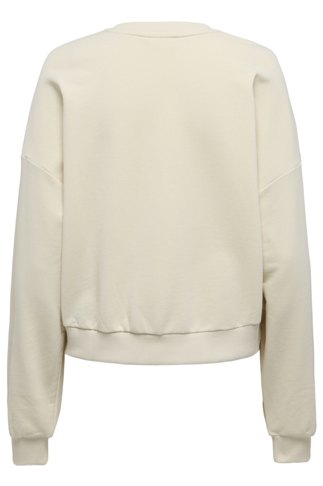 Only beige dames sweater | Achteraanzicht