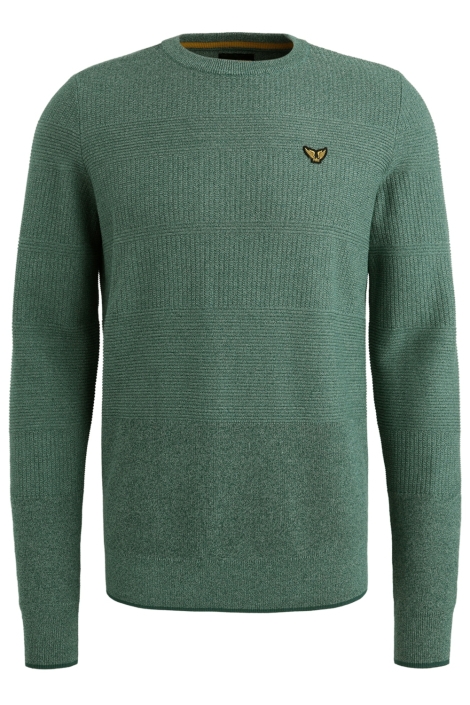 PME legend blauwe heren trui | Vooraanzicht