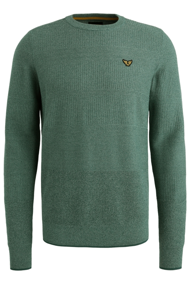 PME legend blauwe heren trui | Vooraanzicht