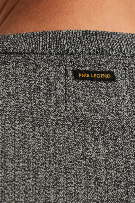 PME legend blauwe heren trui | Close up