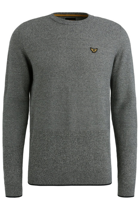 PME legend blauwe heren trui | Vooraanzicht