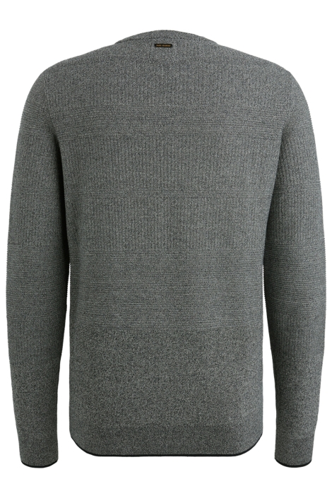 PME legend blauwe heren trui | Achteraanzicht