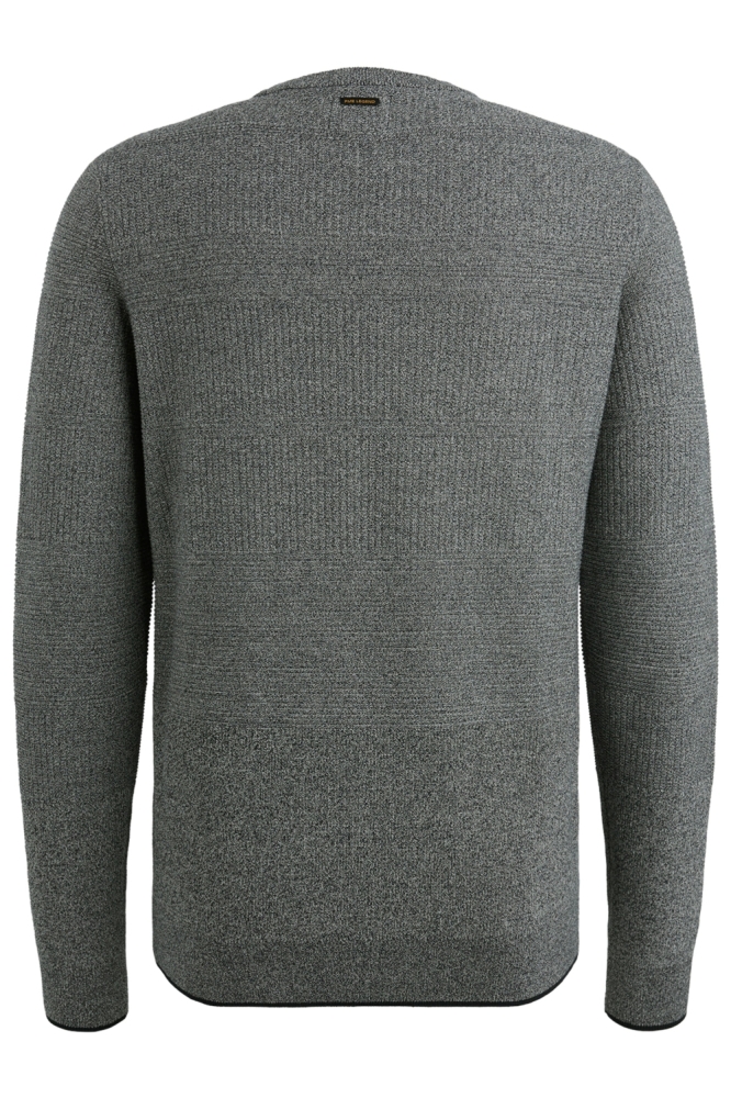 PME legend blauwe heren trui | Achteraanzicht