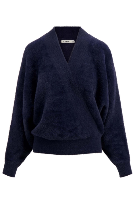 Zusss blauwe dames trui | Vooraanzicht