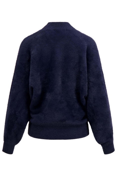 Zusss blauwe dames trui | Achteraanzicht