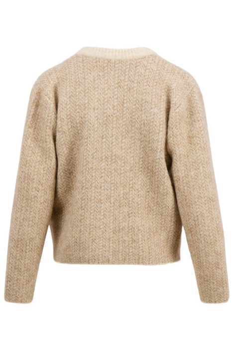 Zusss beige dames vest | Achteraanzicht