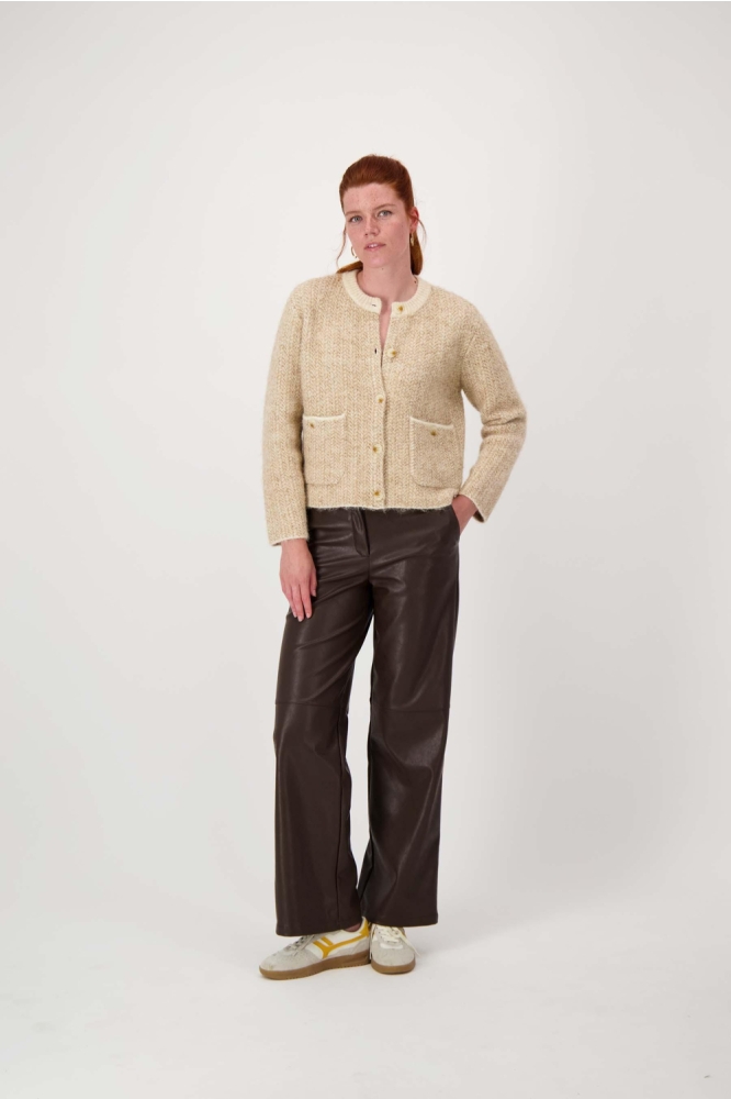 Zusss beige dames vest | Model