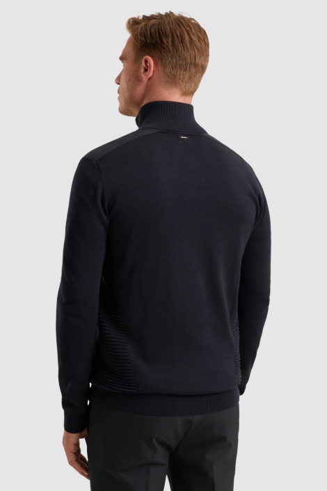 Vanguard blauwe heren vest | Model achteraanzicht