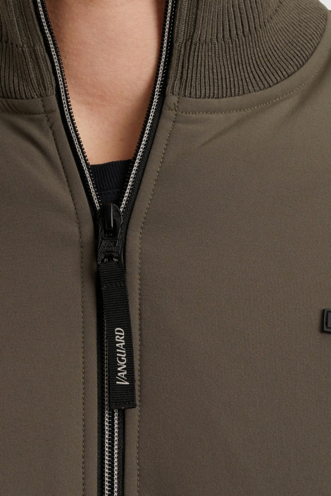 Vanguard groene heren vest | Close up
