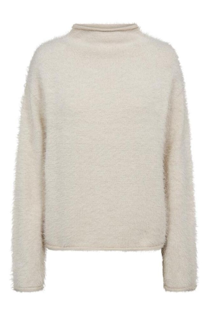 Freequent beige dames trui | Vooraanzicht