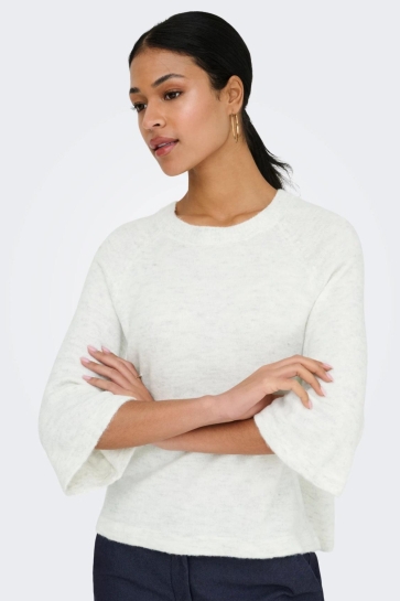 Jacqueline de Yong jdyelanora 3/4 pullover knt noos Wit