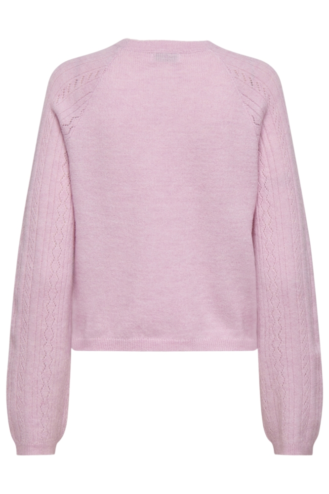 Jacqueline de Yong roze dames trui | Achteraanzicht