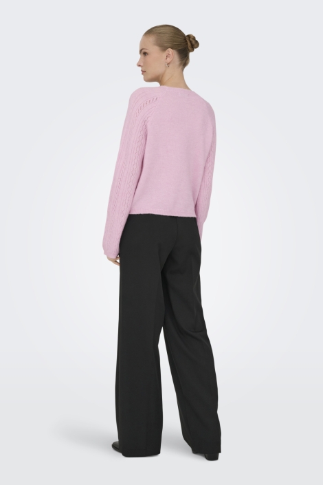 Jacqueline de Yong roze dames trui | Model