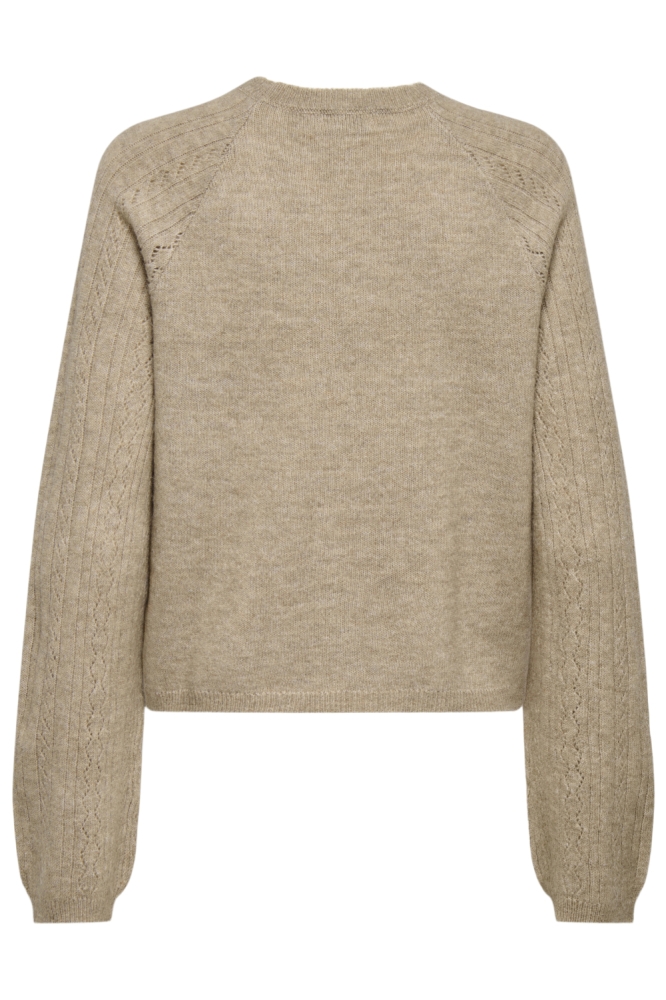 Jacqueline de Yong zand dames trui | Achteraanzicht