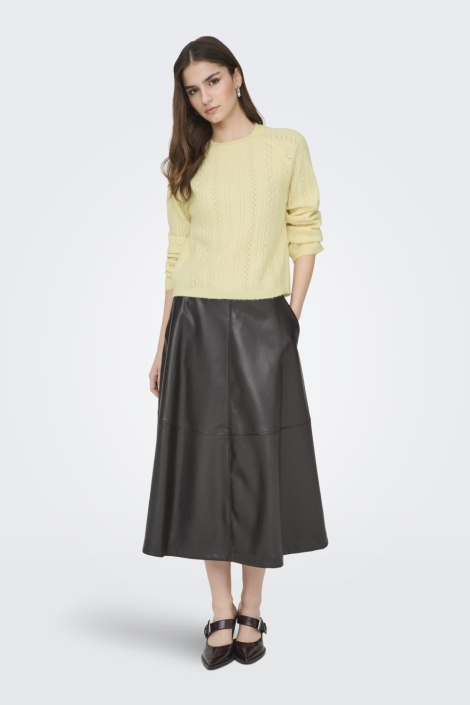 Jacqueline de Yong gele dames trui | Model