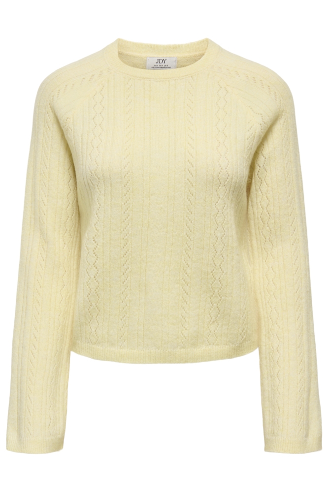 Jacqueline de Yong gele dames trui | Vooraanzicht