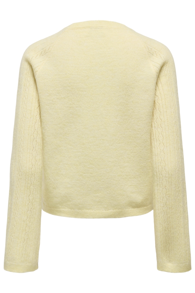 Jacqueline de Yong gele dames trui | Achteraanzicht