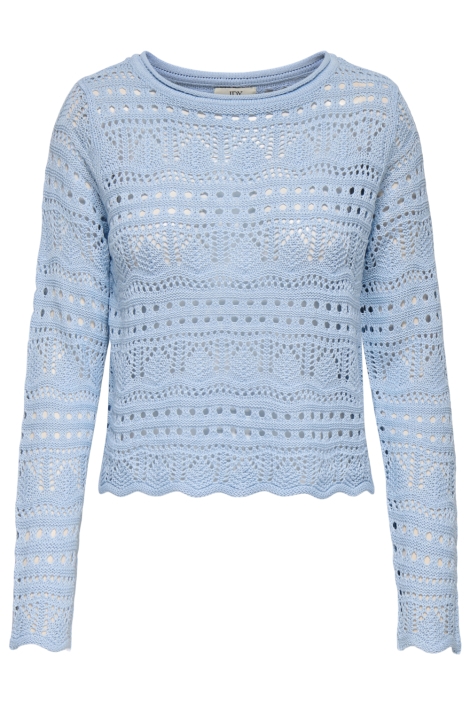 Jacqueline de Yong blauwe dames trui | Vooraanzicht