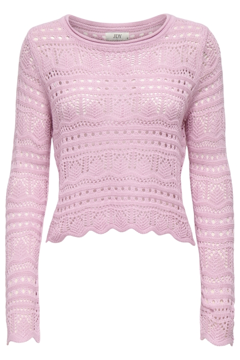 Jacqueline de Yong roze dames trui | Vooraanzicht