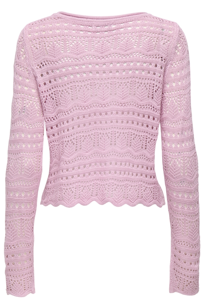 Jacqueline de Yong roze dames trui | Achteraanzicht