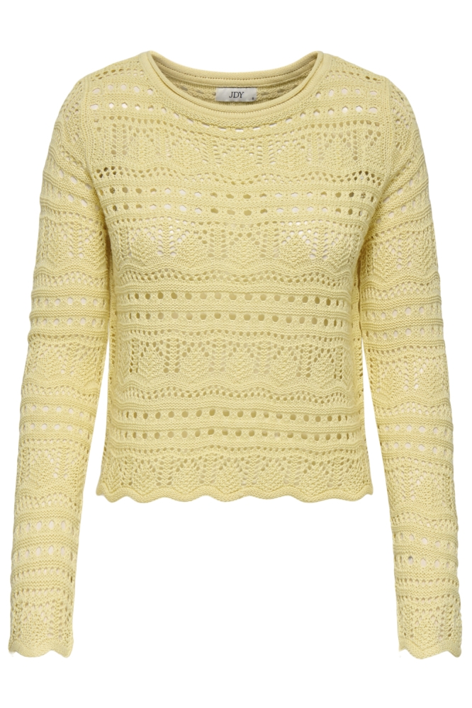 Jacqueline de Yong gele dames trui | Vooraanzicht