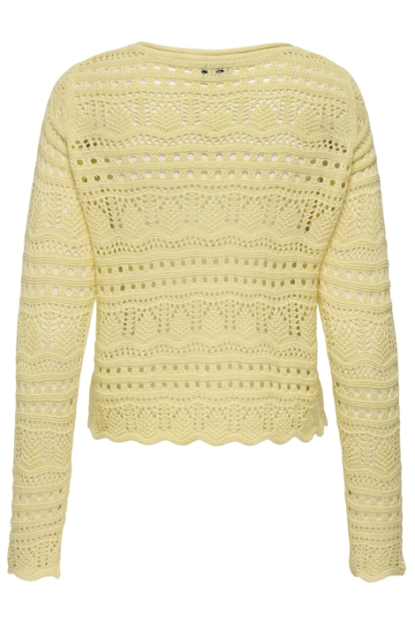 Jacqueline de Yong gele dames trui | Achteraanzicht