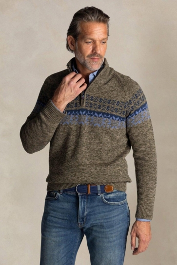 NZA Trui PULLOVER HALF ZIP 25HN408 1763