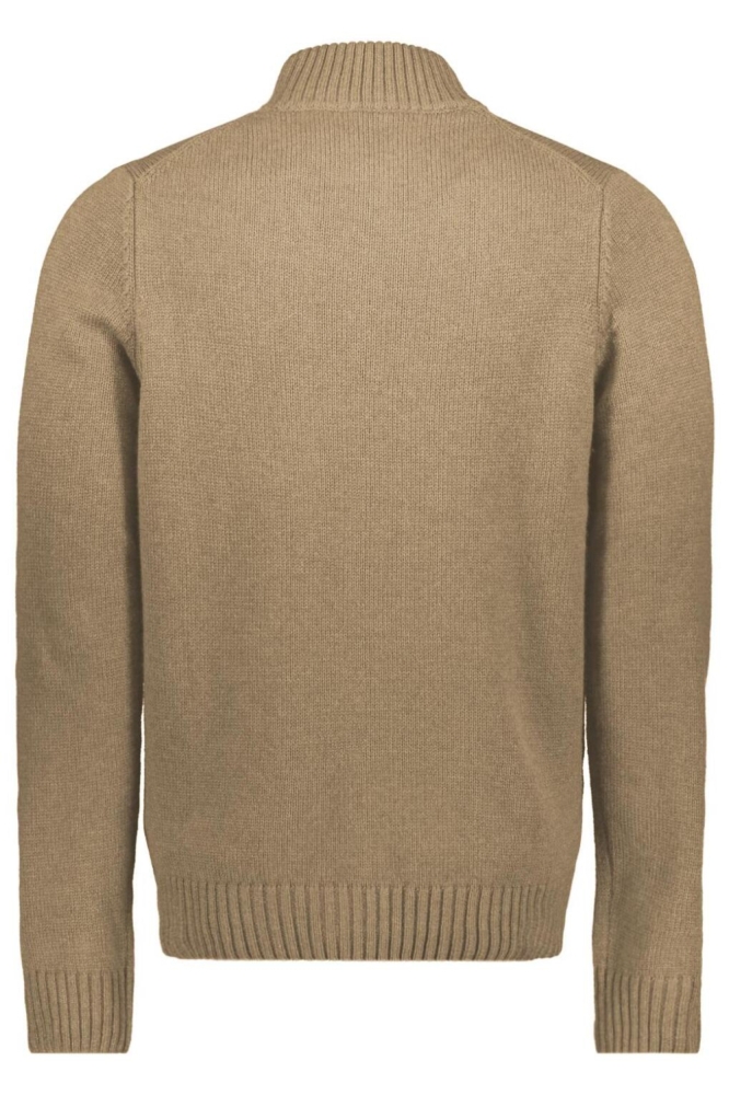 NZA taupe heren trui | Achteraanzicht
