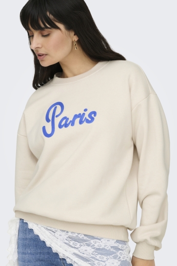 Only ONLFIE L/S PRINT BOX SWT 15370283 BIRCH/PARIS