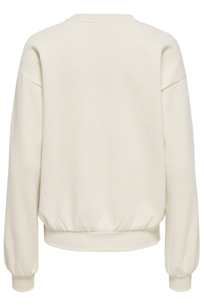 Only beige dames sweater | Achteraanzicht