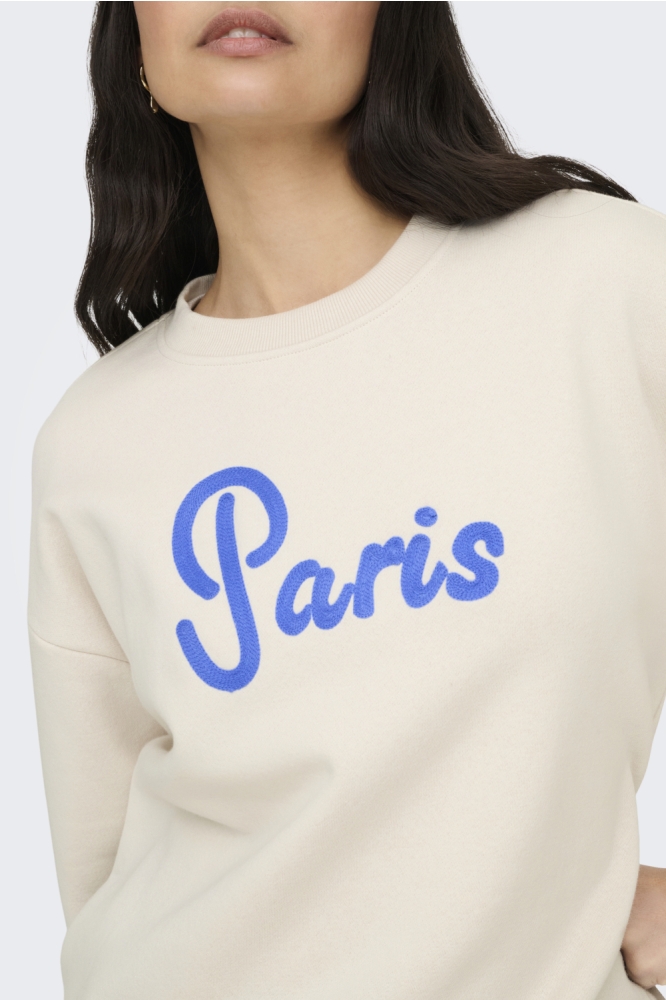 Only beige dames sweater | Close up