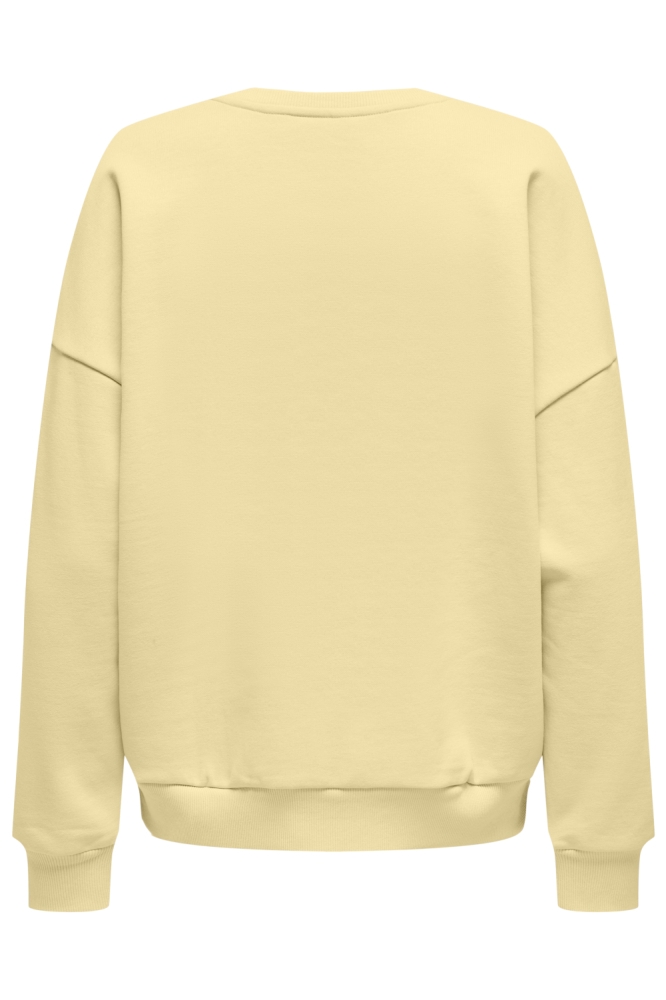Only gele dames sweater | Achteraanzicht